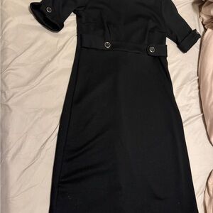 Merona Elegant Black Long Sleeve Dress